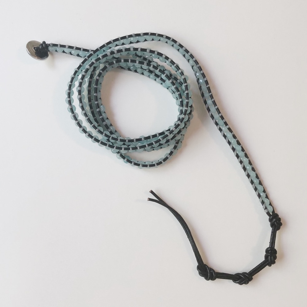 Victoria Emerson Light Blue Wrap Bracelet